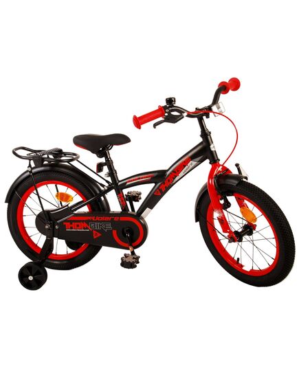 Volare Thombike Kinderfahrrad – Jungen – 16 Zoll – Schwarz Rot