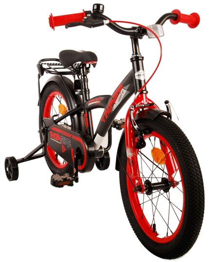 Volare Thombike Kinderfahrrad – Jungen – 16 Zoll – Schwarz Rot