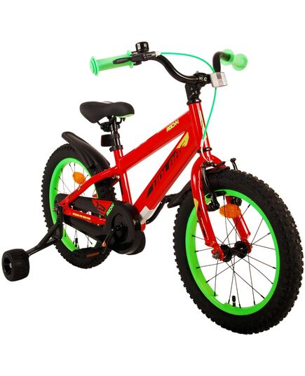 Volare Rocky Kinderfahrrad - Jungen - 16 Zoll - Rot