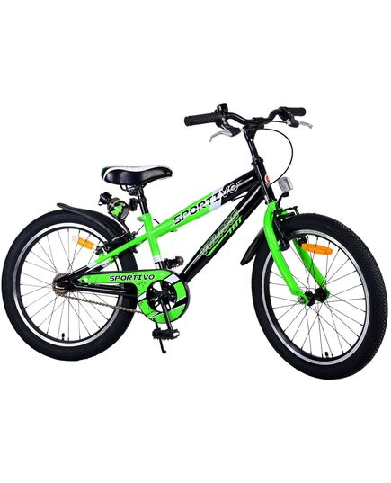 Volare Sportivo Kinderfahrrad – Jungen – 20 Zoll – Grün – Zwei Handbremsen