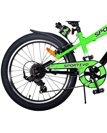 Volare Sportivo Kinderfahrrad - Jungen - 20 Zoll - Grün - 7 Gänge