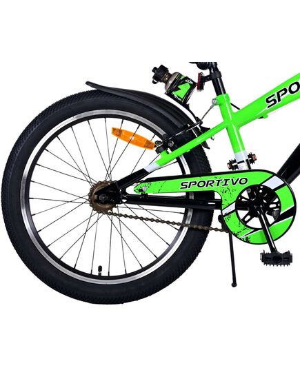 Volare Sportivo Kinderfahrrad – Jungen – 20 Zoll – Grün – Zwei Handbremsen
