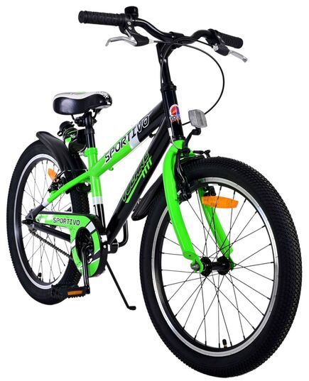 Volare Sportivo Kinderfahrrad – Jungen – 20 Zoll – Grün – Zwei Handbremsen