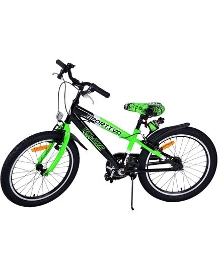 Volare Sportivo Kinderfahrrad – Jungen – 20 Zoll – Grün – Zwei Handbremsen