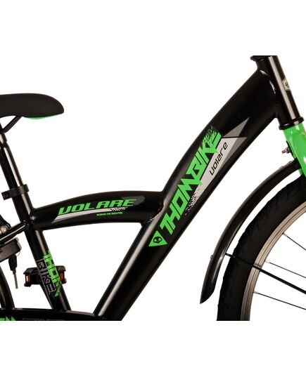 Volare Thombike Kinderfahrrad – Jungen – 24 Zoll – Schwarz Grün