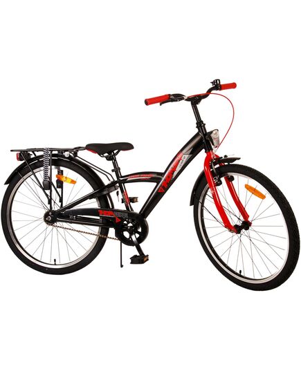 Volare Thombike Kinderfahrrad – Jungen – 24 Zoll – Schwarz Rot