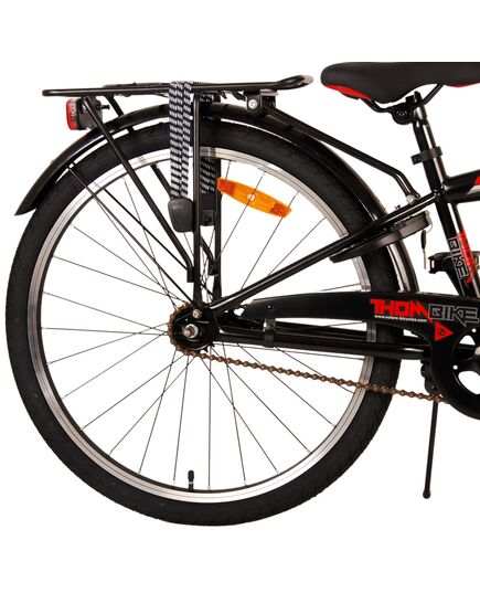 Volare Thombike Kinderfahrrad – Jungen – 24 Zoll – Schwarz Rot
