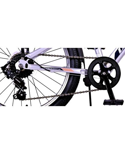 Volare Cross Kinderfahrrad - Jungen - 20 Zoll - Silber , 6 Gänge