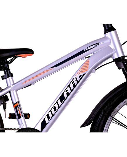 Volare Cross Kinderfahrrad - Jungen - 20 Zoll - Silber , 6 Gänge