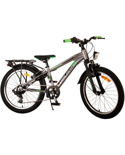 Volare Cross Kinderfahrrad - Jungen - 20 Zoll - dunkelgrau, 6 Gänge