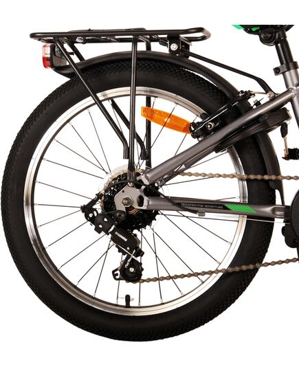 Volare Cross Kinderfahrrad - Jungen - 20 Zoll - dunkelgrau, 6 Gänge