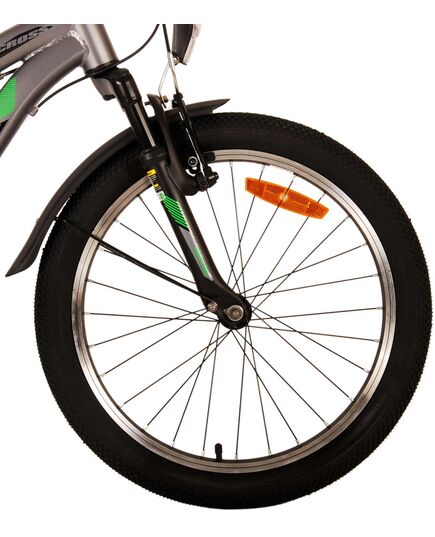Volare Cross Kinderfahrrad - Jungen - 20 Zoll - dunkelgrau, 6 Gänge