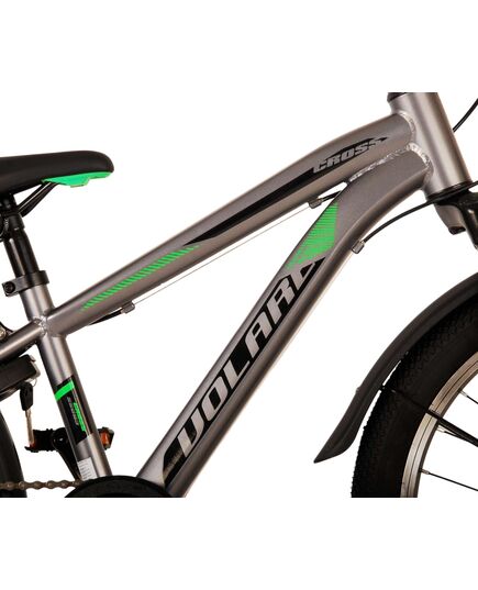 Volare Cross Kinderfahrrad - Jungen - 20 Zoll - dunkelgrau, 6 Gänge