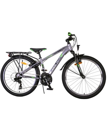 Volare Cross Kinderfahrrad - Jungen - 24 Zoll - dunkelgrau - 18 Gänge
