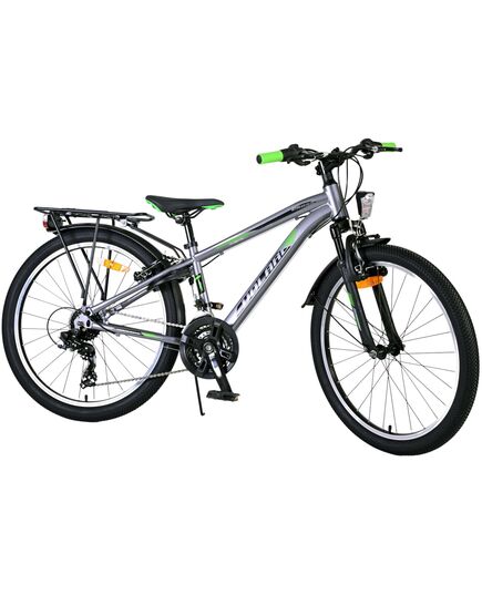 Volare Cross Kinderfahrrad - Jungen - 24 Zoll - dunkelgrau - 18 Gänge