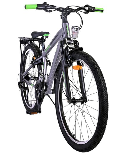 Volare Cross Kinderfahrrad - Jungen - 24 Zoll - dunkelgrau - 18 Gänge