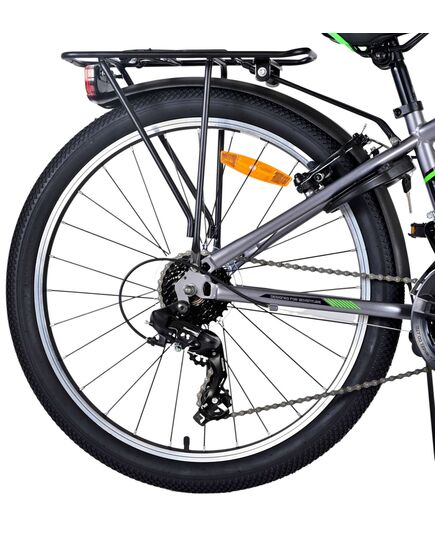 Volare Cross Kinderfahrrad - Jungen - 24 Zoll - dunkelgrau - 18 Gänge