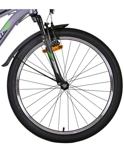 Volare Cross Kinderfahrrad - Jungen - 24 Zoll - dunkelgrau - 18 Gänge