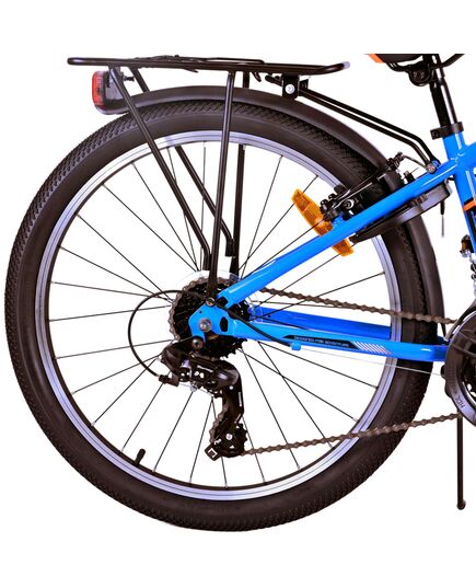 Volare Cross Kinderfahrrad - Jungen - 24 Zoll - Blau - 18 Gänge