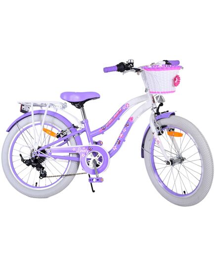 Volare Lovely Kinderfahrrad - Mädchen - 20 Zoll - Lila - 6 Gänge
