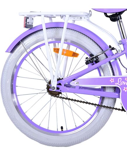 Volare Lovely Kinderfahrrad - Mädchen - 20 Zoll - Lila - Zweihandbremsen