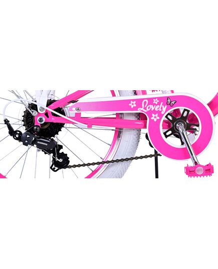 Volare Lovely Kinderfahrrad - Mädchen - 20 Zoll - Rosa - 6 Gänge