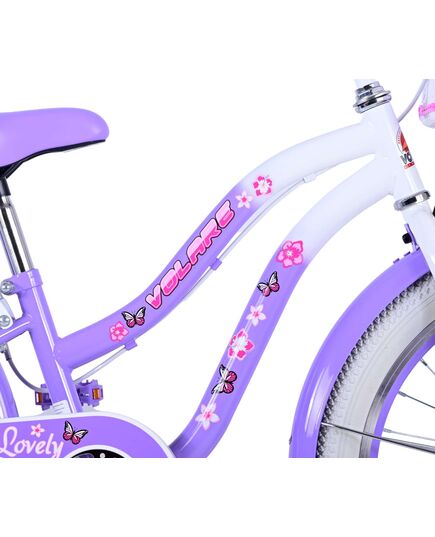 Volare Lovely Kinderfahrrad - Mädchen - 20 Zoll - Lila - Zweihandbremsen