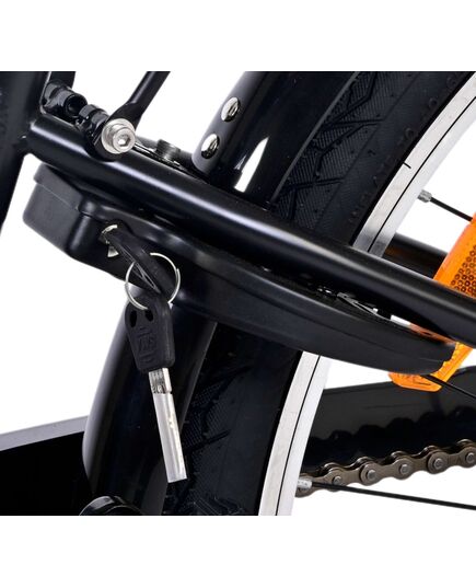 Volare Thombike Kinderfahrrad – Jungen – 24 Zoll – Schwarz Blau – 3 Gänge