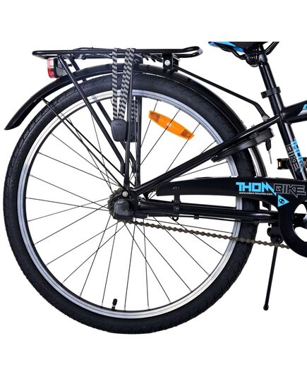 Volare Thombike Kinderfahrrad – Jungen – 24 Zoll – Schwarz Blau – 3 Gänge