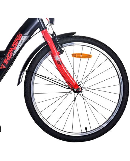 Volare Thombike Kinderfahrrad – Jungen – 24 Zoll – Rot – 3 Gänge