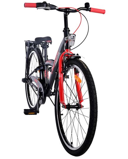 Volare Thombike Kinderfahrrad – Jungen – 24 Zoll – Rot – 3 Gänge