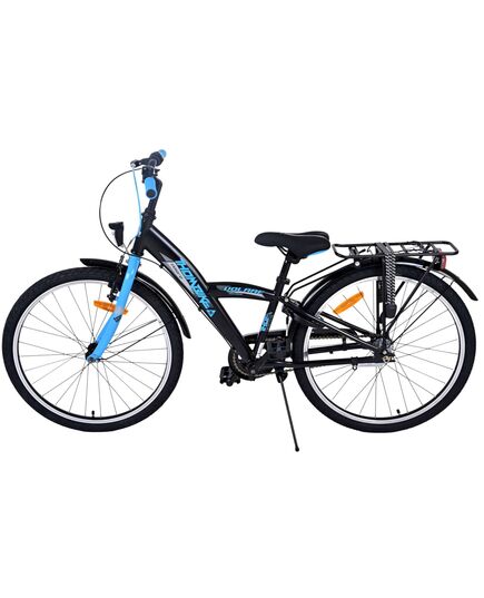 Volare Thombike Kinderfahrrad – Jungen – 24 Zoll – Schwarz Blau – 3 Gänge