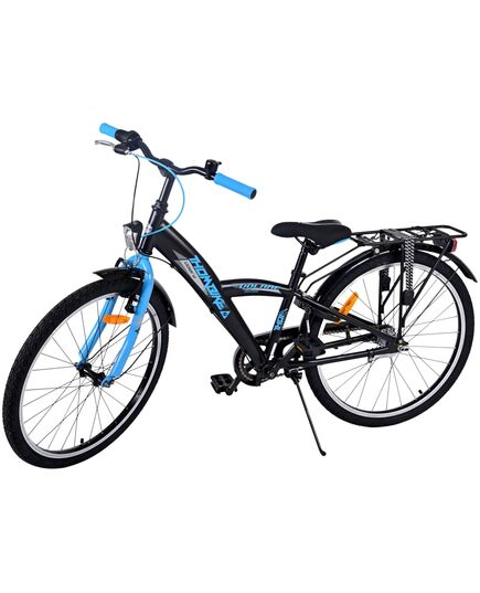 Volare Thombike Kinderfahrrad – Jungen – 24 Zoll – Schwarz Blau – 3 Gänge