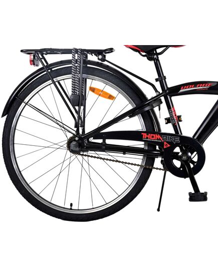 Volare Thombike Kinderfahrrad - Jungen - 26 Zoll - Schwarz Rot - 3 Gänge
