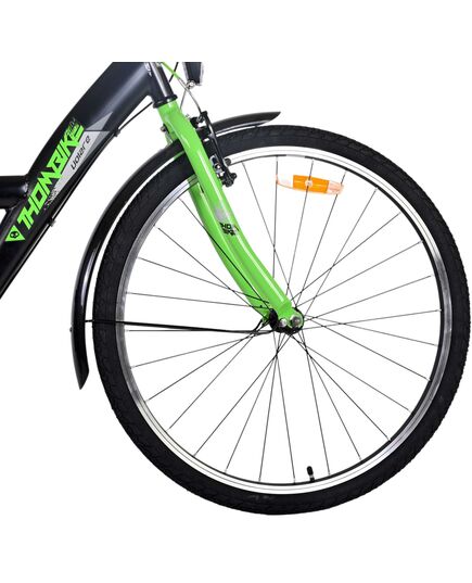 Volare Thombike Kinderfahrrad – Jungen – 26 Zoll – Schwarz Grün – 3 Gänge