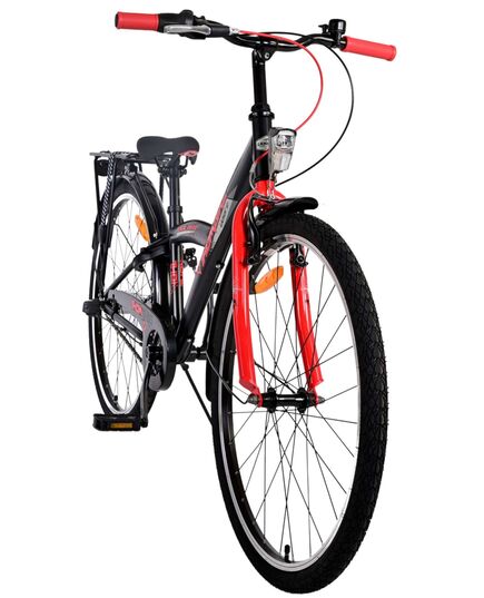 Volare Thombike Kinderfahrrad - Jungen - 26 Zoll - Schwarz Rot - 3 Gänge