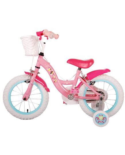 Disney Princess Kinderfahrrad - Mädchen - 14 Zoll - Rosa - Zweihandbremsen