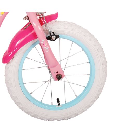 Disney Princess Kinderfahrrad - Mädchen - 14 Zoll - Rosa - Zweihandbremsen