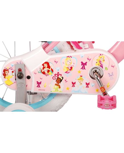 Disney Princess Kinderfahrrad - Mädchen - 14 Zoll - Rosa - Zweihandbremsen