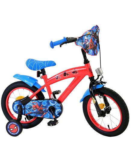 Marvel Spider-Man Kinderfahrrad - Jungen - 14 Zoll - Rot/Blau