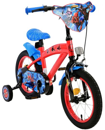 Marvel Spider-Man Kinderfahrrad - Jungen - 14 Zoll - Rot/Blau