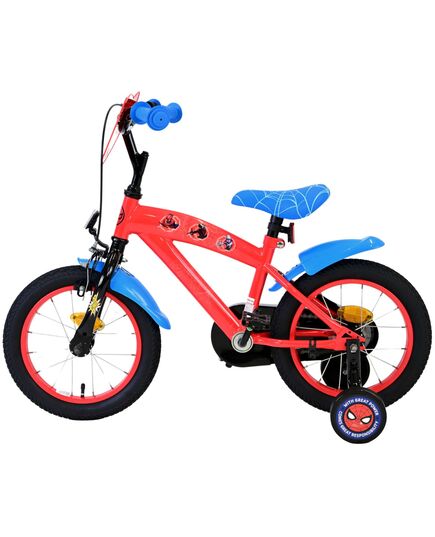 Marvel Spider-Man Kinderfahrrad - Jungen - 14 Zoll - Rot/Blau