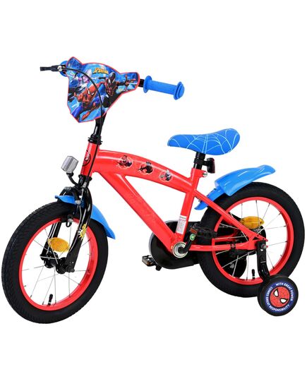 Marvel Spider-Man Kinderfahrrad - Jungen - 14 Zoll - Rot/Blau