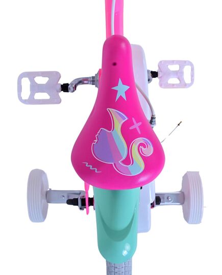 Barbie Kinderfahrrad - Mädchen - 14 Zoll - Rosa - Zweihandbremsen