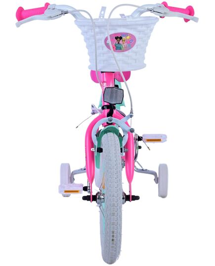 Barbie Kinderfahrrad - Mädchen - 14 Zoll - Rosa - Zweihandbremsen