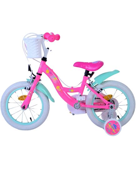 Barbie Kinderfahrrad - Mädchen - 14 Zoll - Rosa - Zweihandbremsen