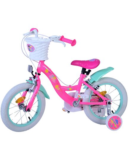Barbie Kinderfahrrad - Mädchen - 14 Zoll - Rosa - Zweihandbremsen