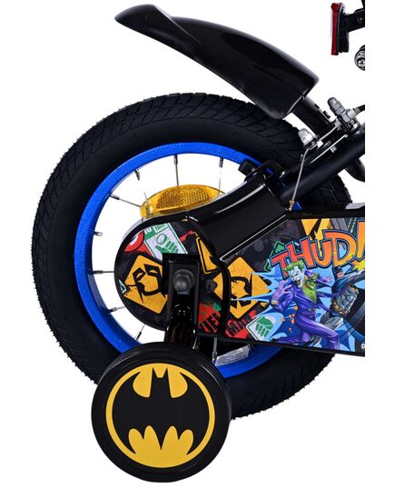 Batman Kinderfahrrad - Jungen - 12 Zoll - Schwarz - Zweihandbremsen