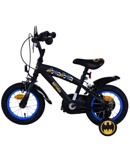 Batman Kinderfahrrad - Jungen - 12 Zoll - Schwarz - Zweihandbremsen