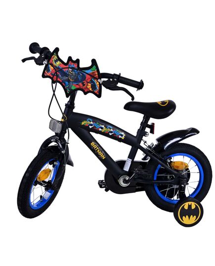 Batman Kinderfahrrad - Jungen - 12 Zoll - Schwarz - Zweihandbremsen